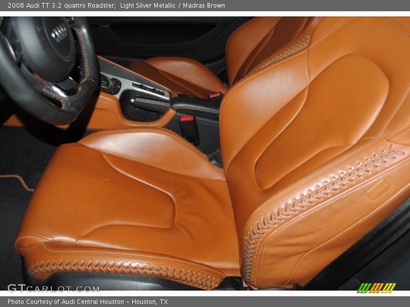 Light Silver Metallic / Madras Brown 2008 Audi TT 3.2 quattro Roadster