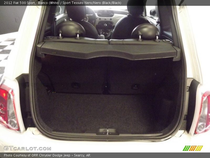 Bianco (White) / Sport Tessuto Nero/Nero (Black/Black) 2012 Fiat 500 Sport
