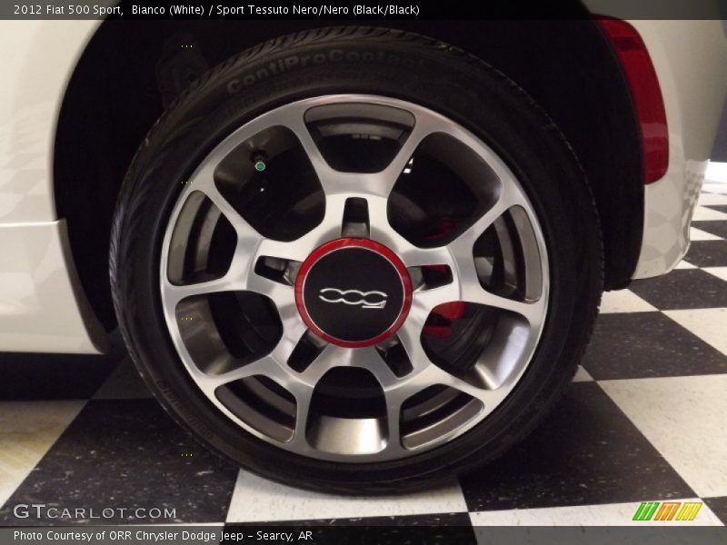 Bianco (White) / Sport Tessuto Nero/Nero (Black/Black) 2012 Fiat 500 Sport