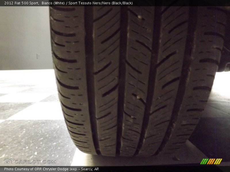Bianco (White) / Sport Tessuto Nero/Nero (Black/Black) 2012 Fiat 500 Sport