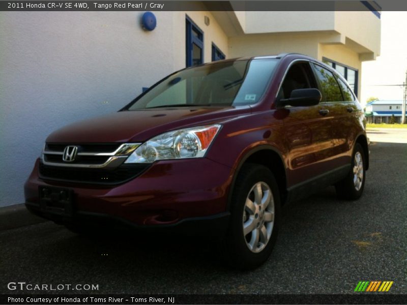 Tango Red Pearl / Gray 2011 Honda CR-V SE 4WD