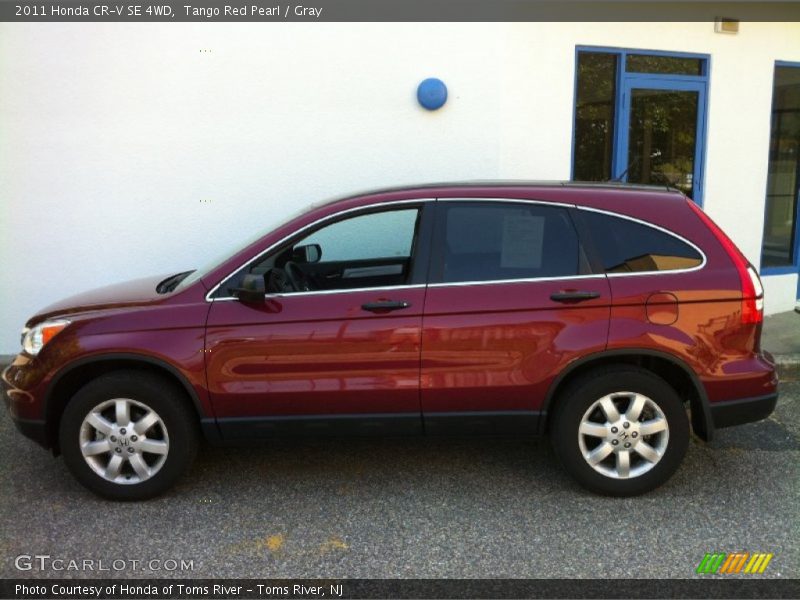 Tango Red Pearl / Gray 2011 Honda CR-V SE 4WD