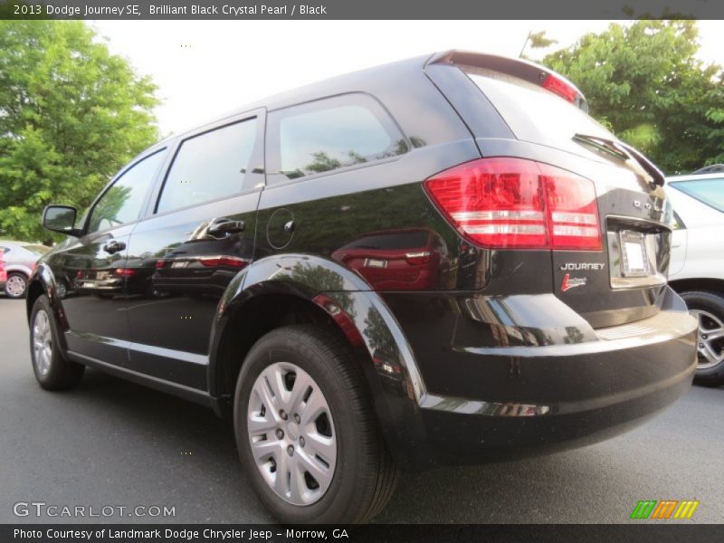 Brilliant Black Crystal Pearl / Black 2013 Dodge Journey SE