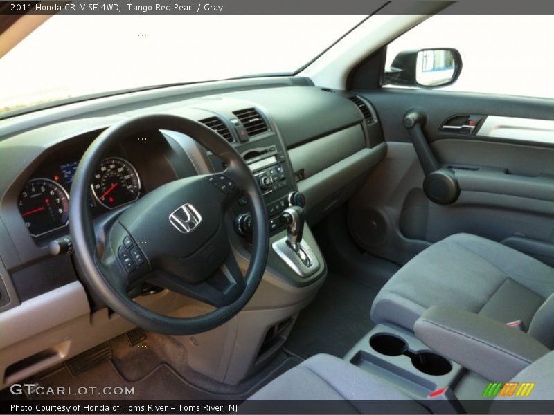 Tango Red Pearl / Gray 2011 Honda CR-V SE 4WD