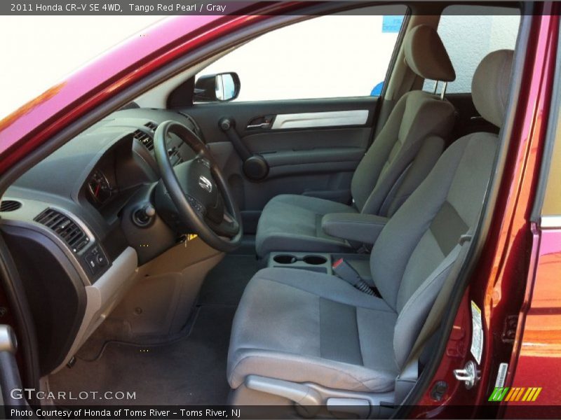 Tango Red Pearl / Gray 2011 Honda CR-V SE 4WD