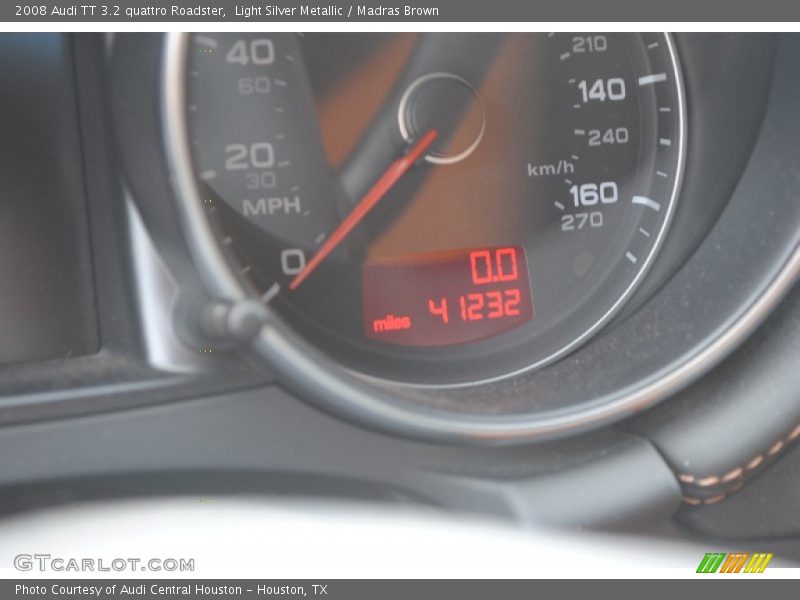 Light Silver Metallic / Madras Brown 2008 Audi TT 3.2 quattro Roadster
