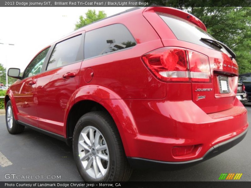 Brilliant Red Tri-Coat Pearl / Black/Light Frost Beige 2013 Dodge Journey SXT