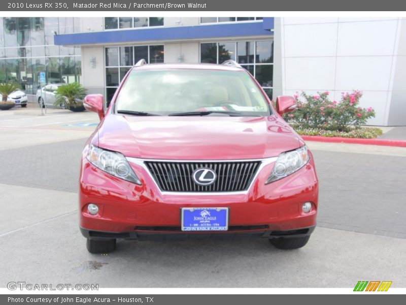 Matador Red Mica / Parchment/Brown Walnut 2010 Lexus RX 350