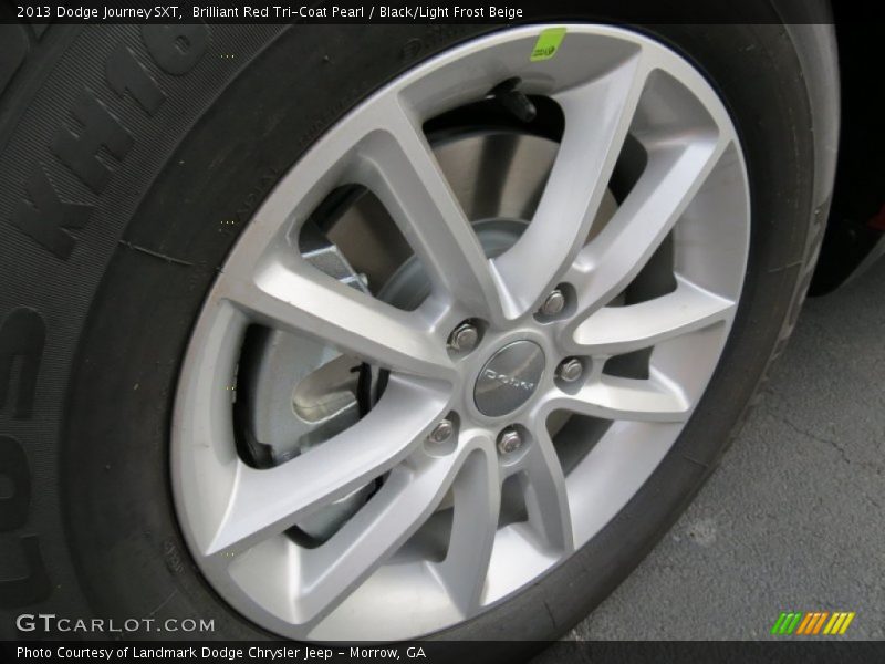 Brilliant Red Tri-Coat Pearl / Black/Light Frost Beige 2013 Dodge Journey SXT