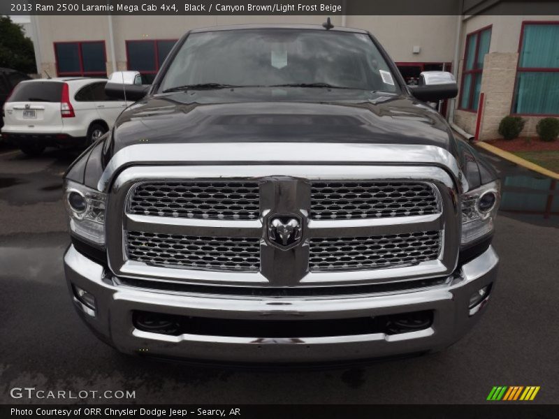 Black / Canyon Brown/Light Frost Beige 2013 Ram 2500 Laramie Mega Cab 4x4