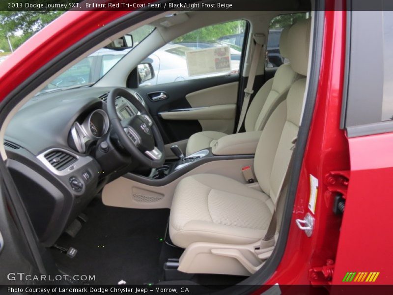 Brilliant Red Tri-Coat Pearl / Black/Light Frost Beige 2013 Dodge Journey SXT