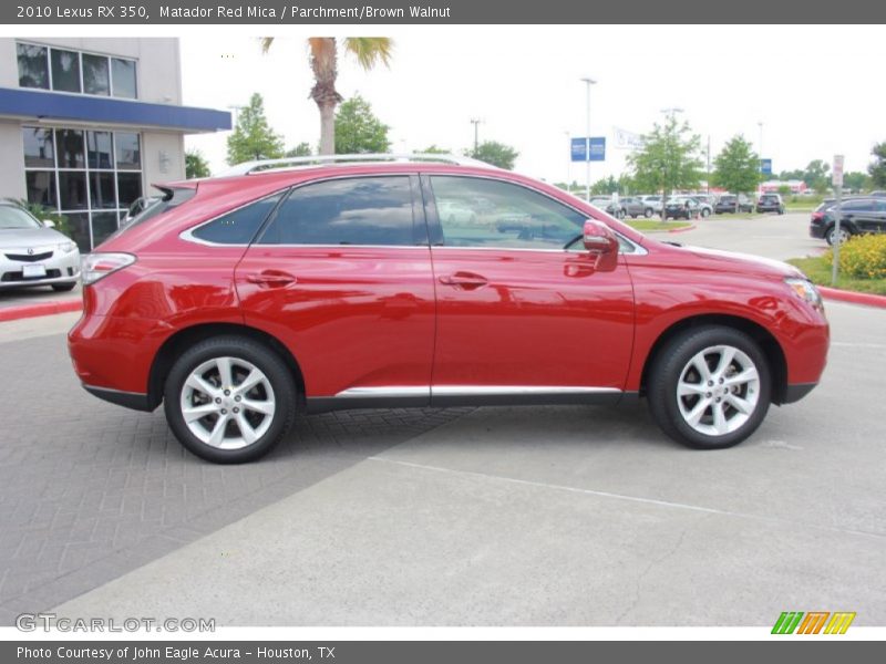 Matador Red Mica / Parchment/Brown Walnut 2010 Lexus RX 350