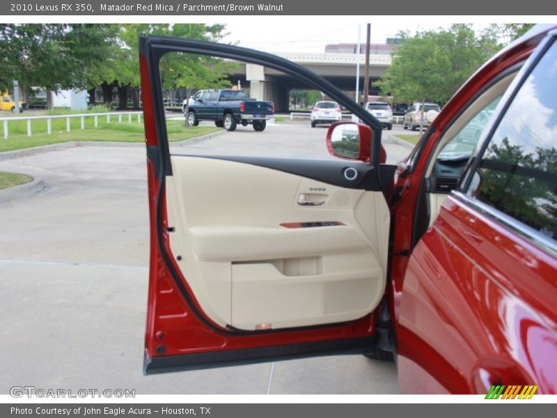 Matador Red Mica / Parchment/Brown Walnut 2010 Lexus RX 350