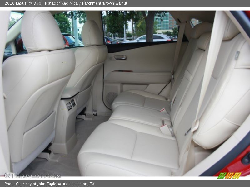Matador Red Mica / Parchment/Brown Walnut 2010 Lexus RX 350
