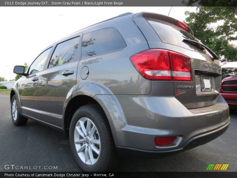 Storm Gray Pearl / Black/Light Frost Beige 2013 Dodge Journey SXT