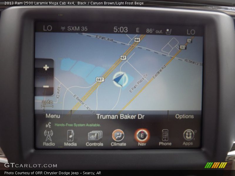 Black / Canyon Brown/Light Frost Beige 2013 Ram 2500 Laramie Mega Cab 4x4