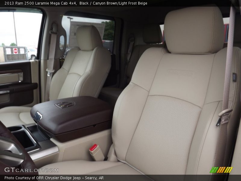 Black / Canyon Brown/Light Frost Beige 2013 Ram 2500 Laramie Mega Cab 4x4