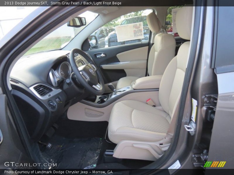 Storm Gray Pearl / Black/Light Frost Beige 2013 Dodge Journey SXT