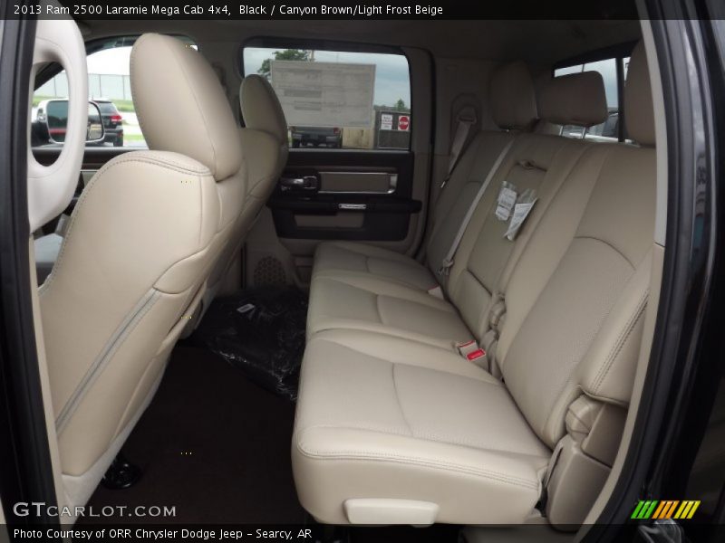 Black / Canyon Brown/Light Frost Beige 2013 Ram 2500 Laramie Mega Cab 4x4