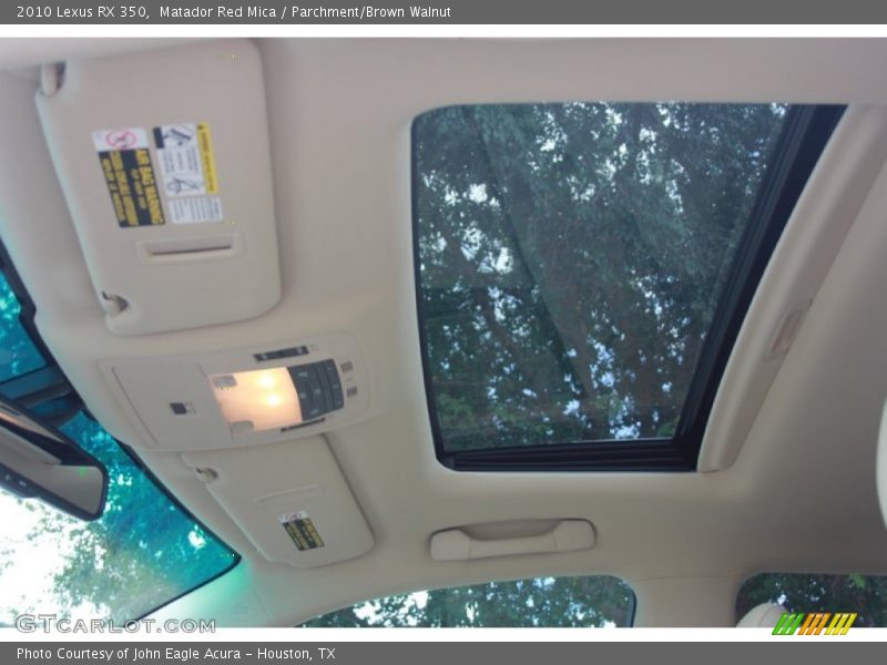 Matador Red Mica / Parchment/Brown Walnut 2010 Lexus RX 350