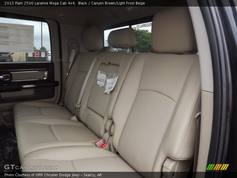 Black / Canyon Brown/Light Frost Beige 2013 Ram 2500 Laramie Mega Cab 4x4