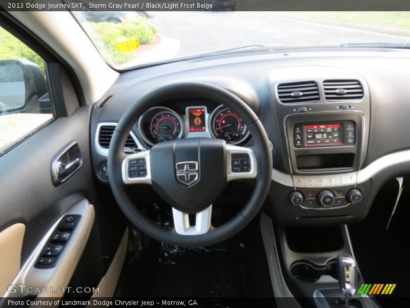 Storm Gray Pearl / Black/Light Frost Beige 2013 Dodge Journey SXT