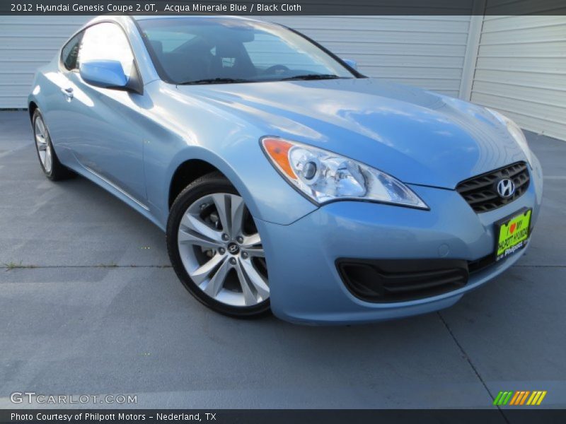 Acqua Minerale Blue / Black Cloth 2012 Hyundai Genesis Coupe 2.0T