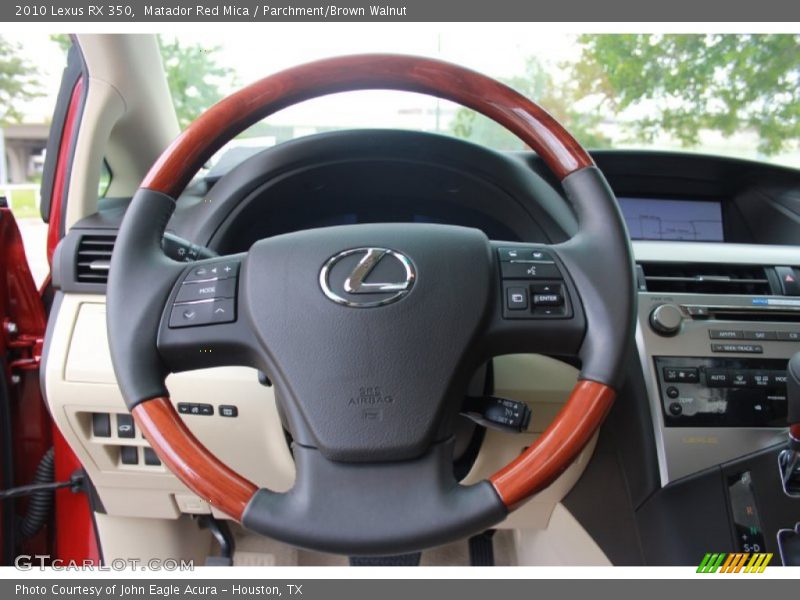 Matador Red Mica / Parchment/Brown Walnut 2010 Lexus RX 350