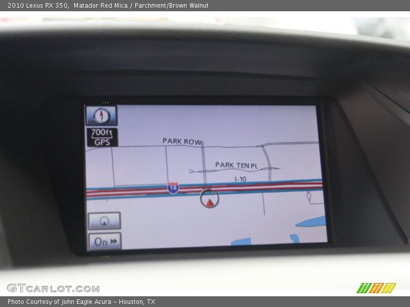 Matador Red Mica / Parchment/Brown Walnut 2010 Lexus RX 350
