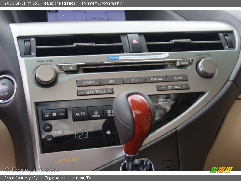 Matador Red Mica / Parchment/Brown Walnut 2010 Lexus RX 350