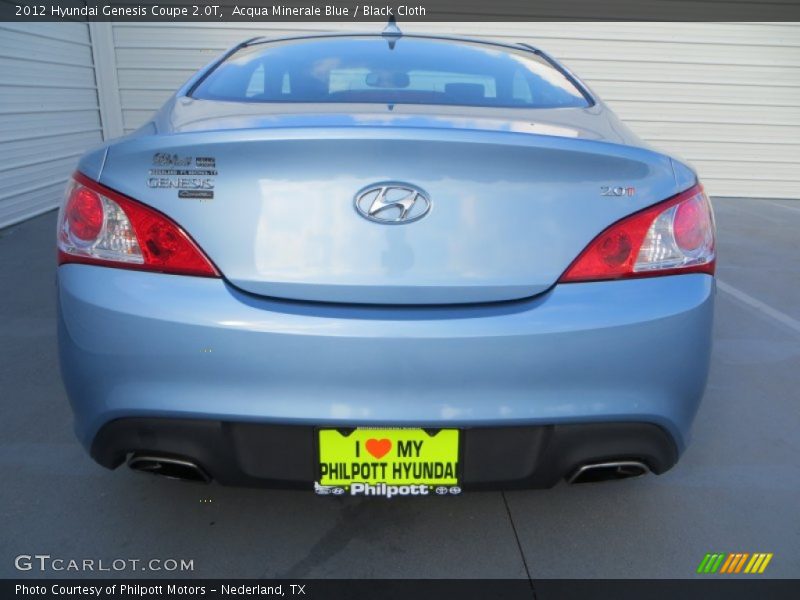 Acqua Minerale Blue / Black Cloth 2012 Hyundai Genesis Coupe 2.0T