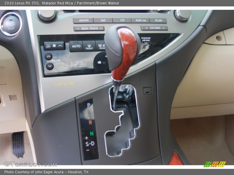 Matador Red Mica / Parchment/Brown Walnut 2010 Lexus RX 350