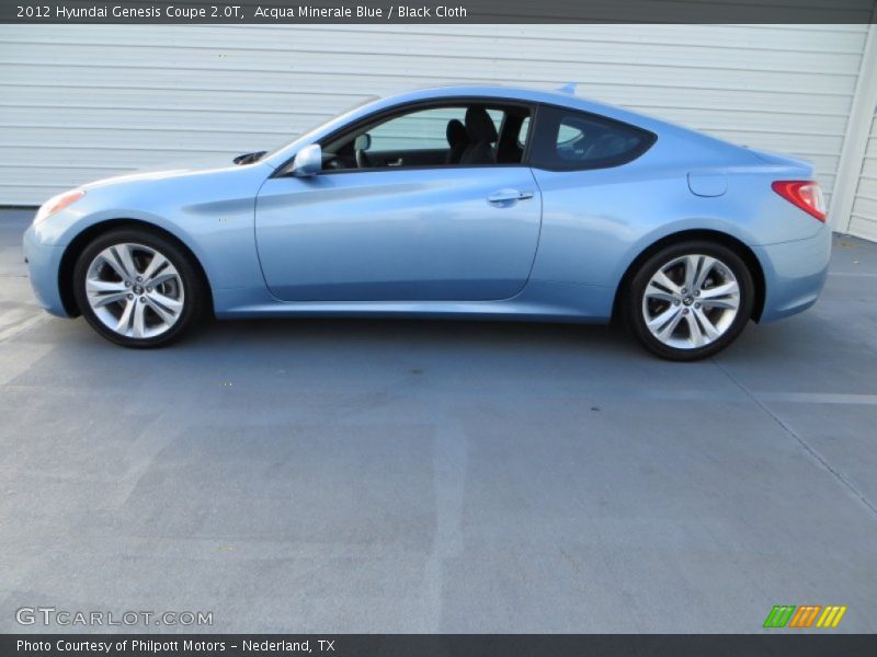 Acqua Minerale Blue / Black Cloth 2012 Hyundai Genesis Coupe 2.0T