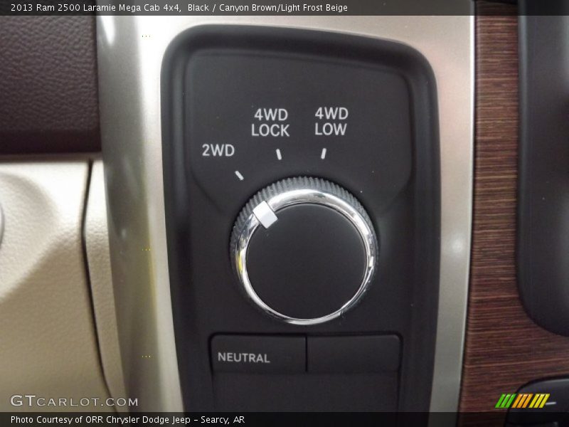 Black / Canyon Brown/Light Frost Beige 2013 Ram 2500 Laramie Mega Cab 4x4