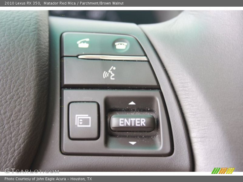 Matador Red Mica / Parchment/Brown Walnut 2010 Lexus RX 350