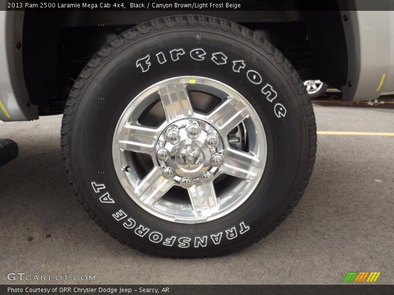 Black / Canyon Brown/Light Frost Beige 2013 Ram 2500 Laramie Mega Cab 4x4