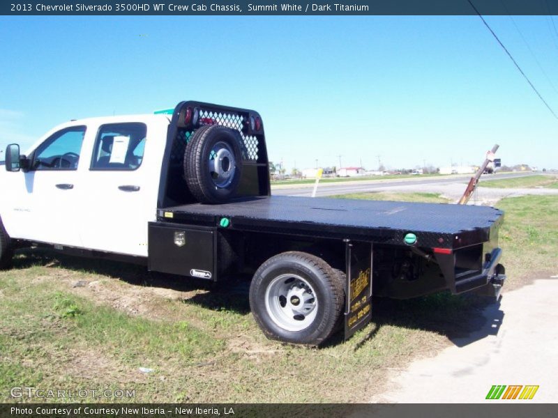Summit White / Dark Titanium 2013 Chevrolet Silverado 3500HD WT Crew Cab Chassis