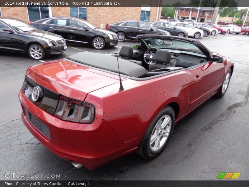 Ruby Red / Charcoal Black 2014 Ford Mustang V6 Convertible