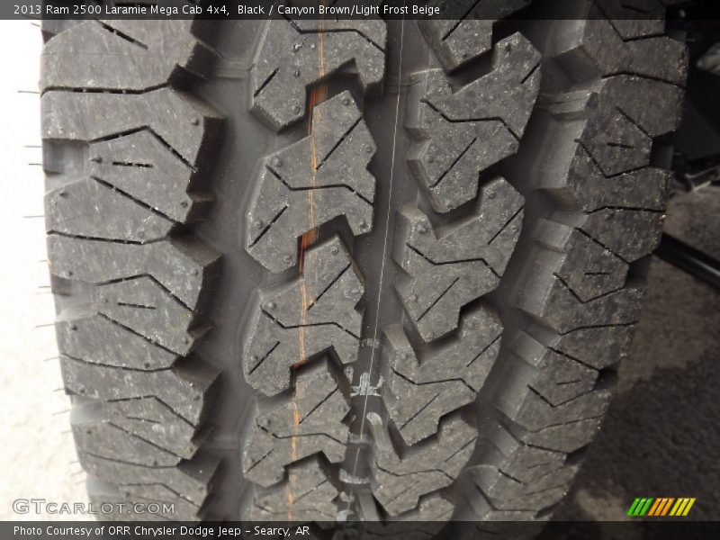 Black / Canyon Brown/Light Frost Beige 2013 Ram 2500 Laramie Mega Cab 4x4