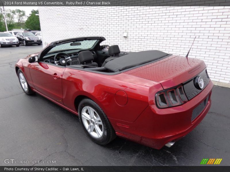 Ruby Red / Charcoal Black 2014 Ford Mustang V6 Convertible