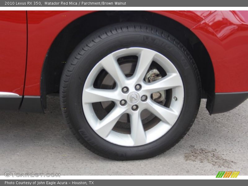 Matador Red Mica / Parchment/Brown Walnut 2010 Lexus RX 350