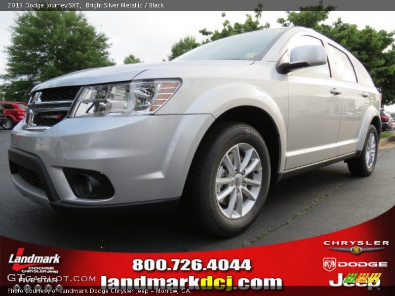 Bright Silver Metallic / Black 2013 Dodge Journey SXT