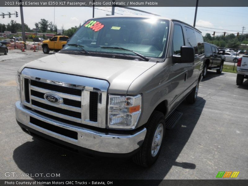 Pueblo Gold Metallic / Medium Pebble 2013 Ford E Series Van E350 XLT Passenger