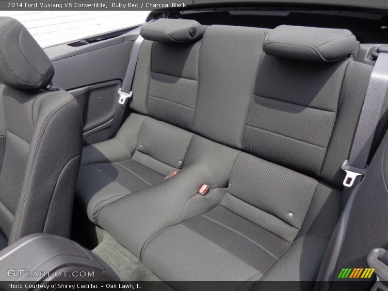 Rear Seat of 2014 Mustang V6 Convertible