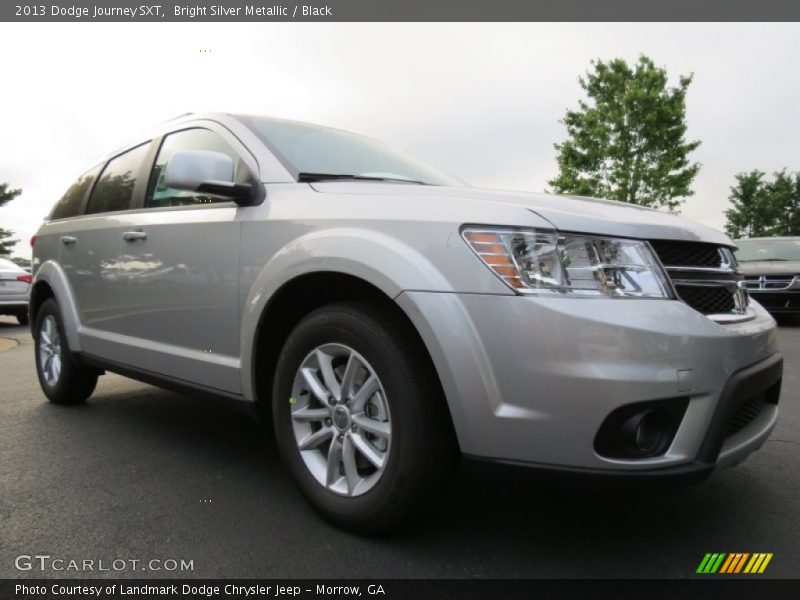 Bright Silver Metallic / Black 2013 Dodge Journey SXT