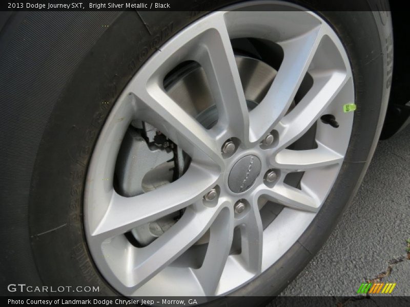 Bright Silver Metallic / Black 2013 Dodge Journey SXT