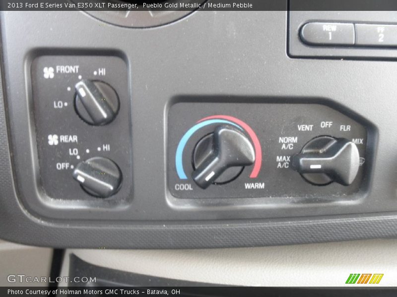 Controls of 2013 E Series Van E350 XLT Passenger