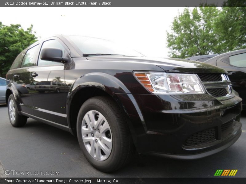 Brilliant Black Crystal Pearl / Black 2013 Dodge Journey SE