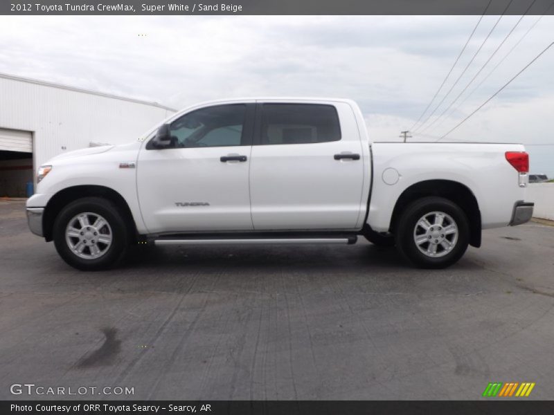 Super White / Sand Beige 2012 Toyota Tundra CrewMax