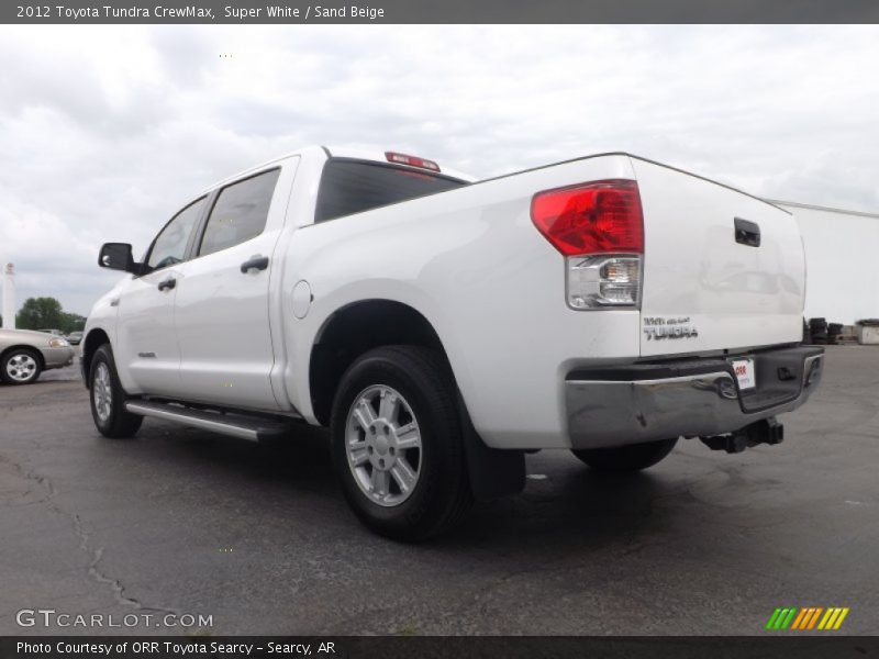 Super White / Sand Beige 2012 Toyota Tundra CrewMax